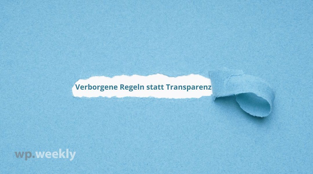 Der „dritte Weg“ zur Nichtzahlung– systemisches Versagen im WPV?